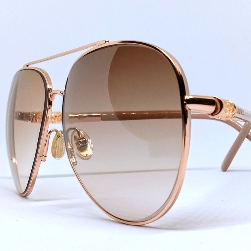 JIMMY CHOO "GRAY/S" SUNGLASSES WITH NON- PRESCRIPTION LENS: